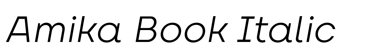 Amika Book Italic
